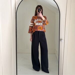 Maison Chateau Rouge Wax Graphic Top in Hirondelle Jaune